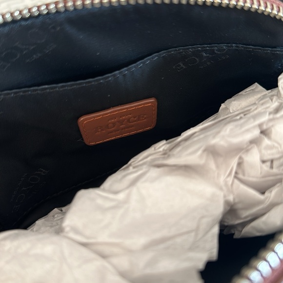 Royce New York brown leather cosmetics bag - Picture 8 of 10